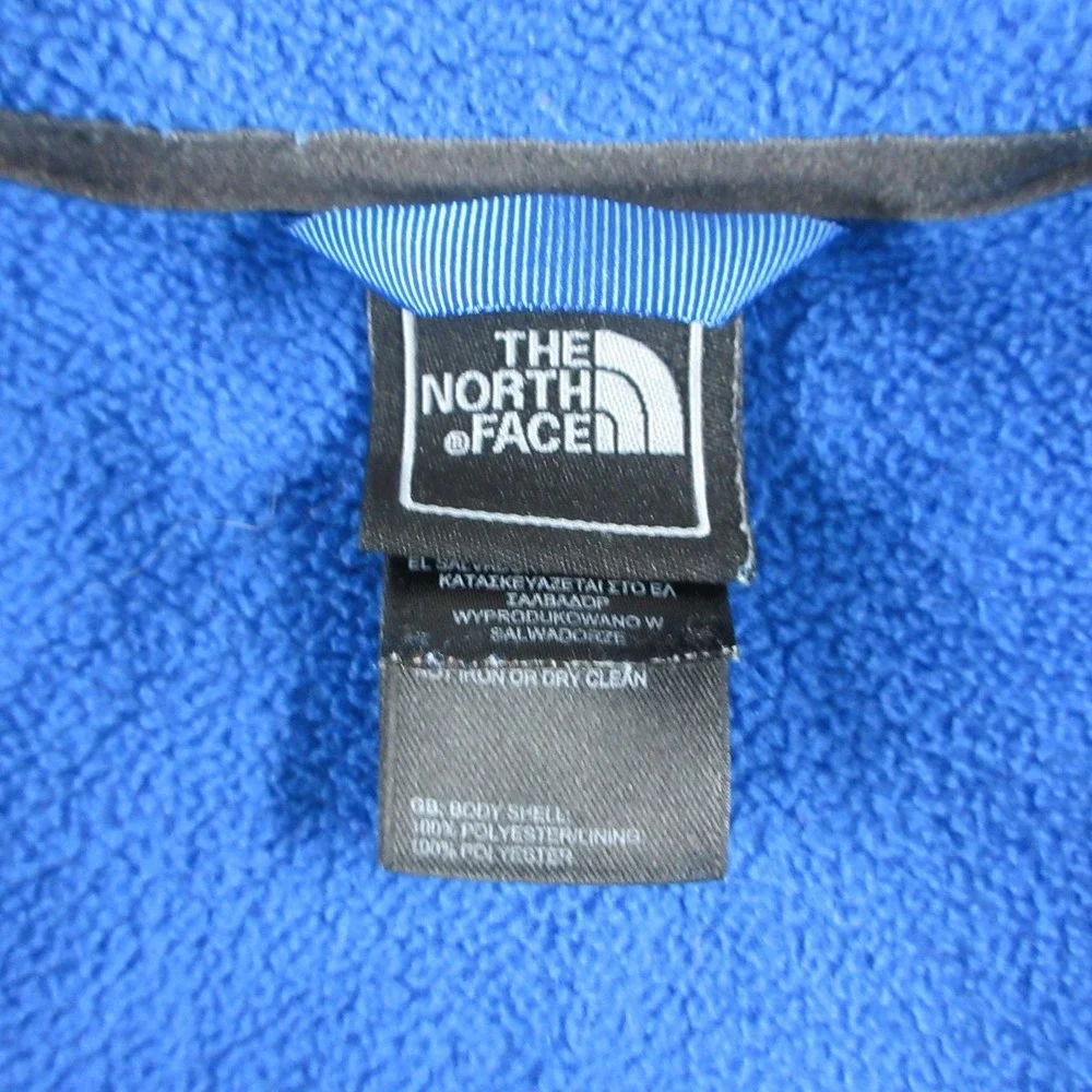 The North Face Jacket Boys Large 14/16 Blue Fleece Full Zip Outdoor‎ Hiking